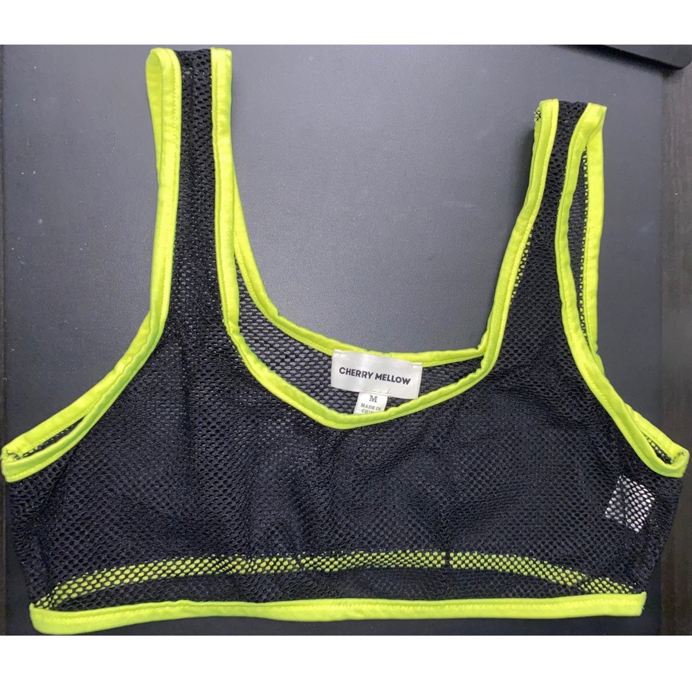IHeartRaves Crop Mesh Top | Rave